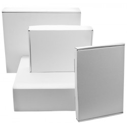 White Corrugated Postal Boxes 120mm